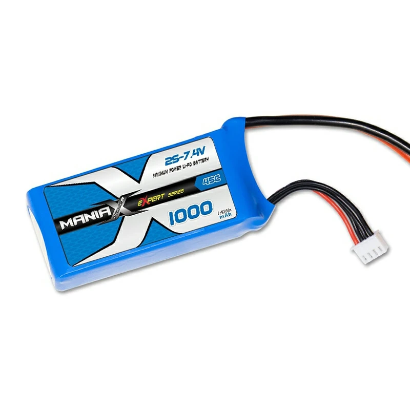 2S-7.4V 1000mAh 45C Battery Lipo