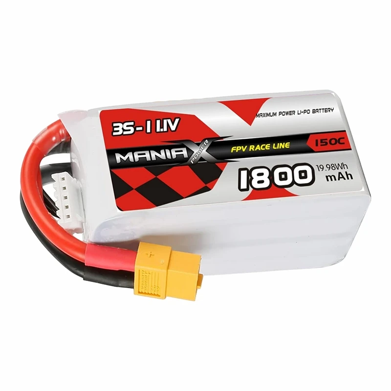 3S-11.1V 1800mAh 150C FPV Rásaíocht Lipo Battery