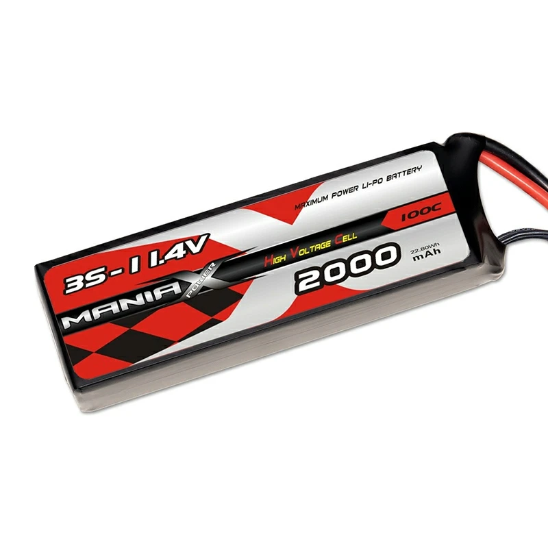 3S-11.4V 2000mAh 100C Lipo Battery