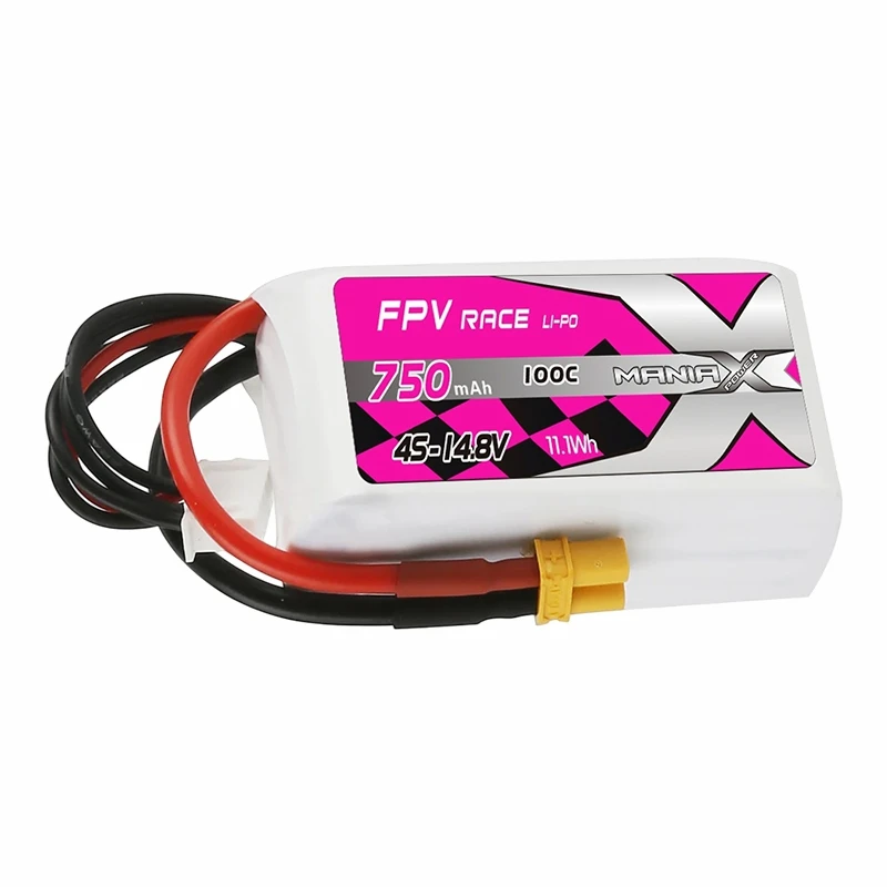 4S-14.8V 750mAh 100C FPV Rásaíocht Lipo Battery