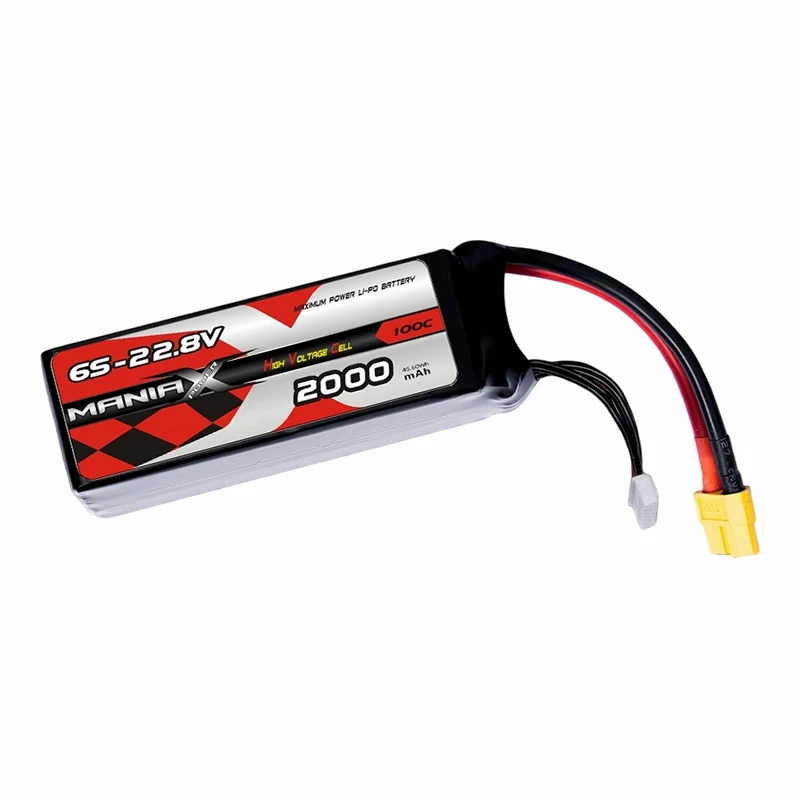 6S-22.8V 2000mAh 100C Lipo Battery
